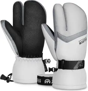 OutdoorMaster Ski Gloves with Wrist Guards